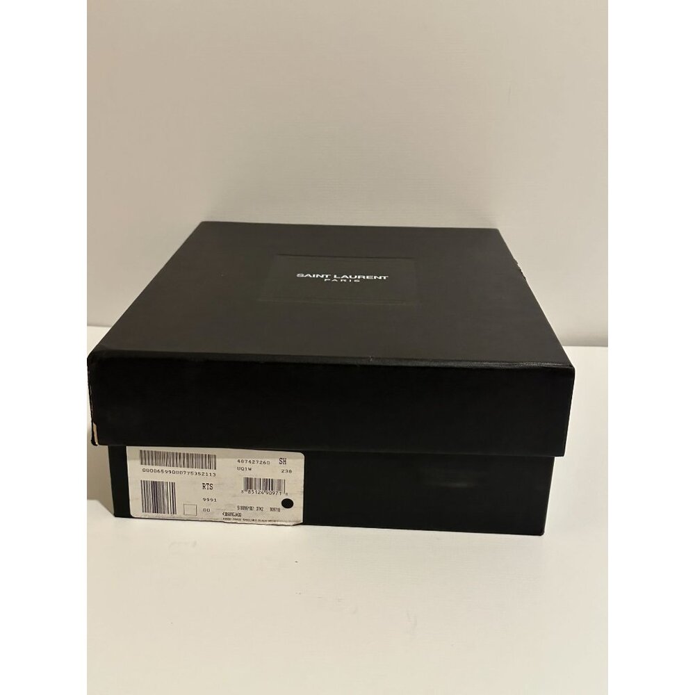 Saint Laurent Black Velvet Heels - Picture 8 of 8